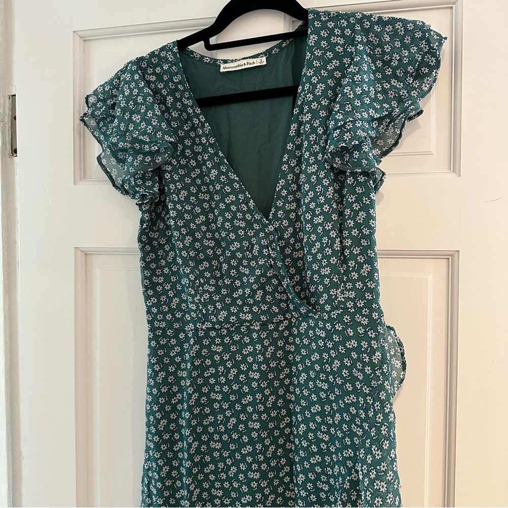 Abercrombie And Fitch Flutter Chiffon Midi Dress - image 4